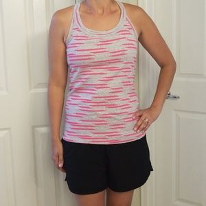 Gray and Pink work out top size medium